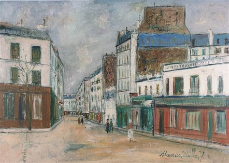 Maurice Utrillo V Rue Dauteuil Hand Signed Lithograph Etsy