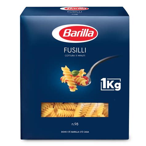 Fusilli Pasta Di Semola Di Grano Duro 1kg N98 Barilla Dambros