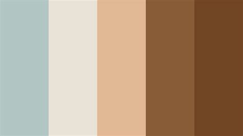 The Color Palette Is Brown And Blue