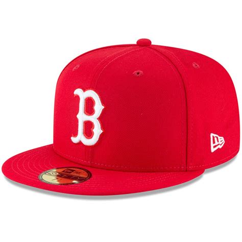 Mens Boston Red Sox New Era Red Fashion Color Basic 59fifty Fitted Hat