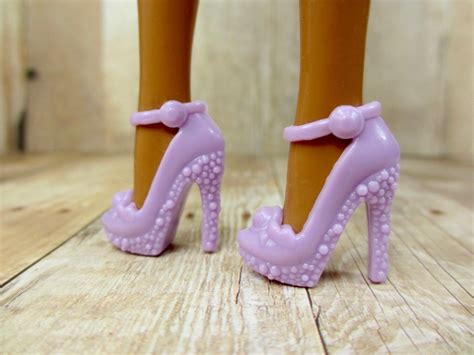 Lilac Barbie Doll Shoes Textured Pointed Toe Heels All Variety Shop