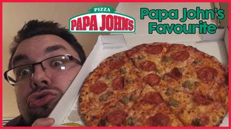 Maybe you would like to learn more about one of these? Papa John's Favourite | Food Review UK - YouTube