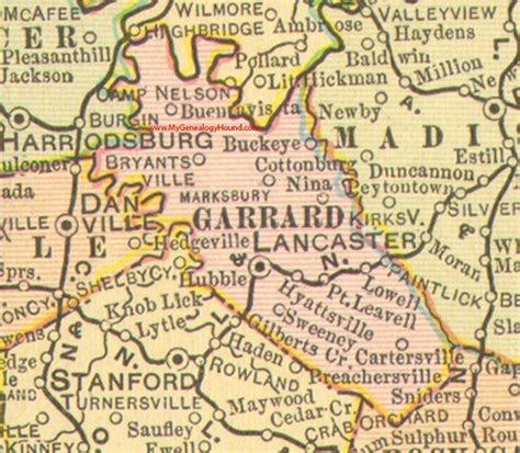 An Old Map Of The State Of Gardard
