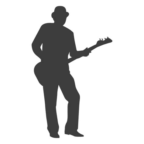 Guitarist Musician Blues Silhouette Violin Player Png Download 512