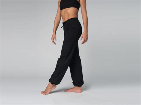 Pantalon de yoga Param coton Bio et Lycra Noir Fin de Serie Vêtements de Yoga Femme