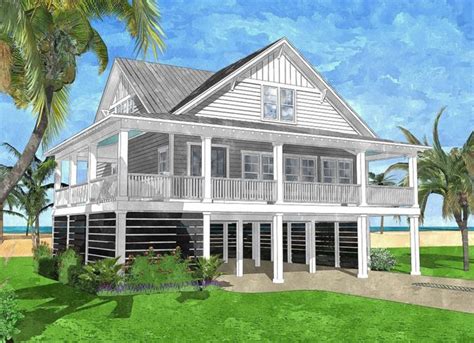 Elevated House Plans Beach House Elevated Beach House Plans One Story