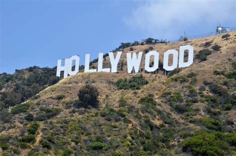 Famous Hollywood Sign In Los Angeles California Editorial Stock Image