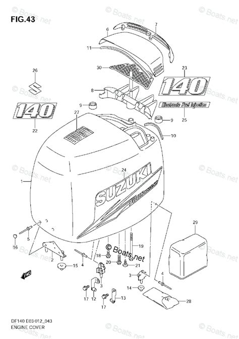 Suzuki Outboard 140hp Oem Parts Diagram For Engine Cover Boats Net Hot Sex Picture