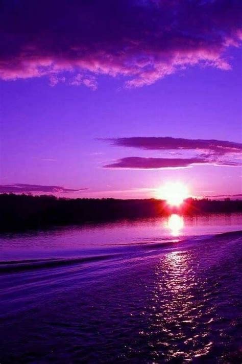 Una Nota De Color — Bello Colorido Sunset Art Purple Sunset