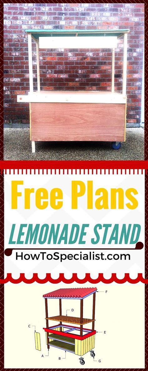 how to build a lemonade stand howtospecialist how to build step by step diy plans diy