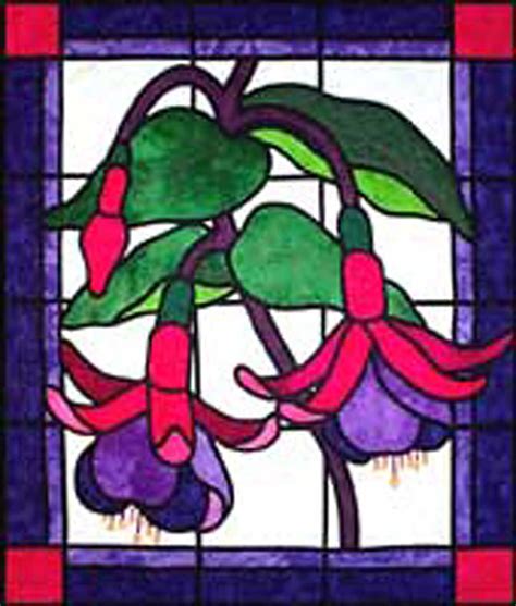 Exquisite Stained Glass Quilt Stained Glass Patterns Stained Glass Flowers