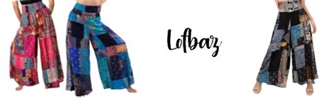 Lofbaz Womens Patchwork Wide Leg Palazzo Pants Yoga Lounge Hippie