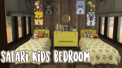Sims 4 Speed Build Safari Kids Bedroom Youtube