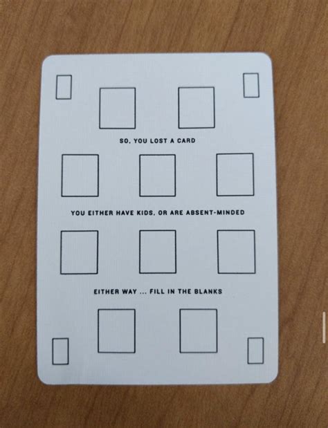 To report a lost or stolen debit card and request a replacement card (one per year is available at no charge), call the u.s. This deck of cards hade a replacement card : funny