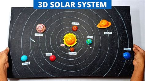 How To Make 3d Solar System Project Step By Step School Project