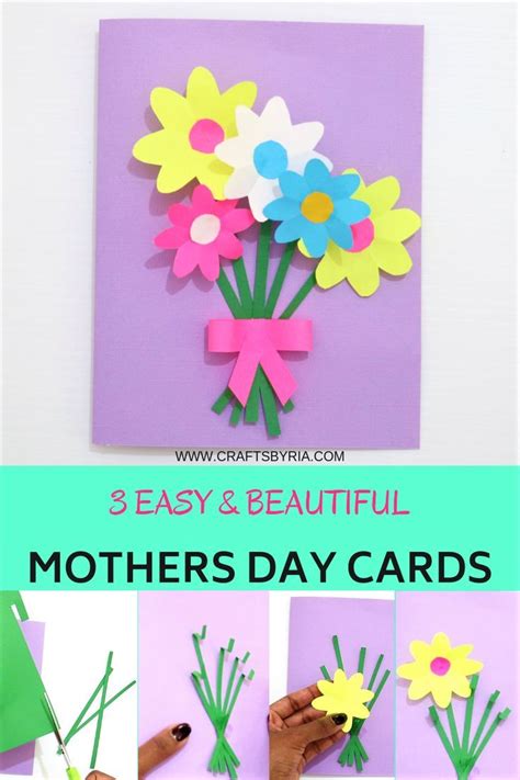 If you want to make mother's day 2021 extra memorable, you can't go wrong with a homemade mother's day card! Mother's Day Gifts & Crafts : 3 Easy and Beautiful Mothers day cards for kids - Fashion Diiary ...