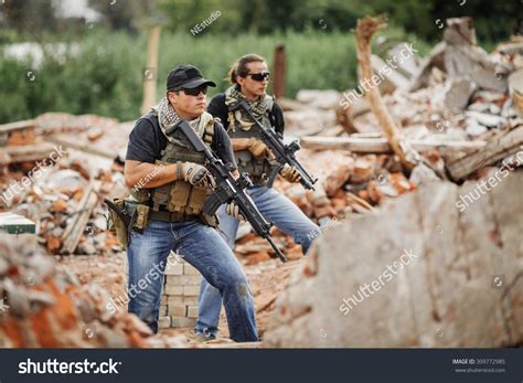 Private Military Contractor During Special Secret Stock Photo 309772985