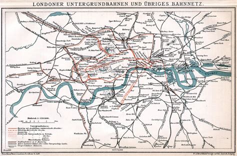 Transit Maps Historical Map 1896 German Map Of The London Underground