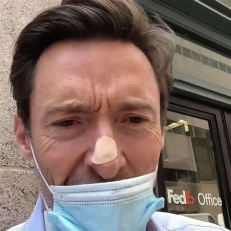 Hugh Jackman Gets Skin Biopsy On His Nose