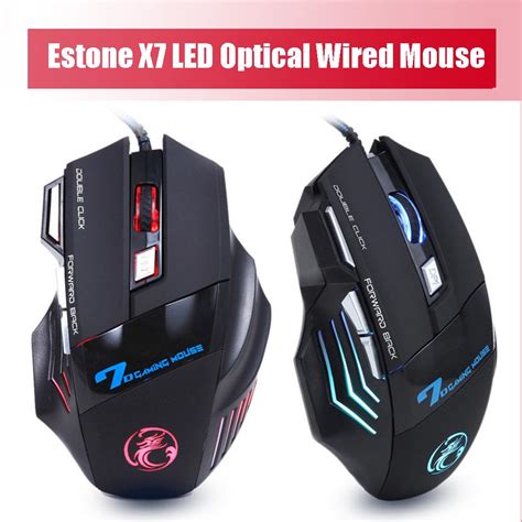 Estone X7 3200dpi Led Optical 7d Usb Wired Gaming Mouse 806 Online