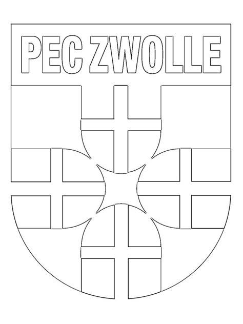 Kleurplaat PEC Zwolle Leukekleurplaten.nl