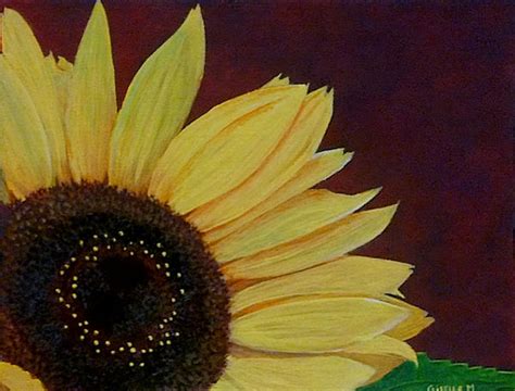 Simple Sunflower Painting