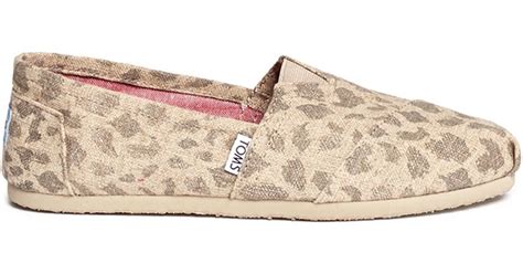 A wide variety of leopard tennis shoes options are available to you, such as outsole material, upper material, and season. TOMS Leopard Burlap Classics Slip-ons - Lyst
