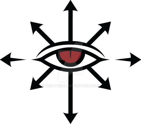 Eye Of Chaos By Trilateral On Deviantart Símbolos Mágicos Cráneos Y