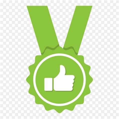 Green Approved Or Certified Medal Icon On Transparent Background Png