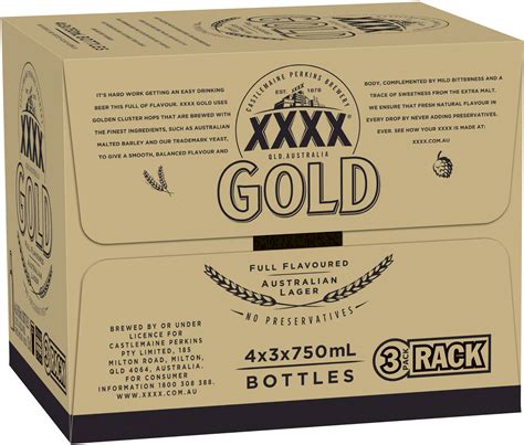 Buy Xxxx Gold Rack Pk Bottle 750ml Online Vc
