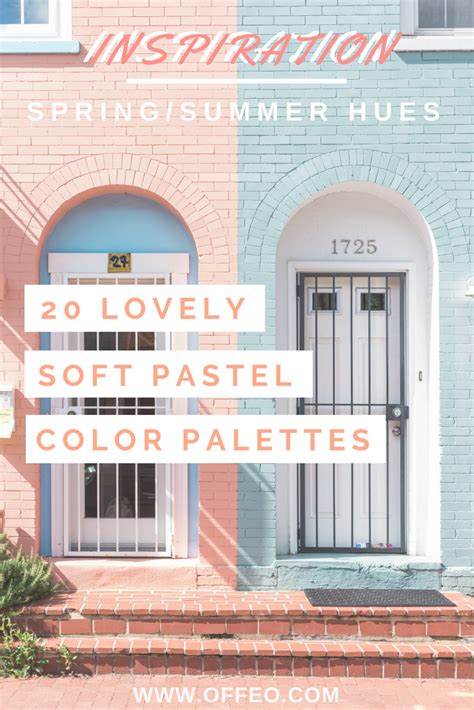 20 Pastel Color Palettes Pastel Colors With Example Offeo Summer
