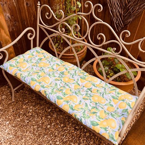 Garden Bench Seat Pad Lemons Scumble Goosie
