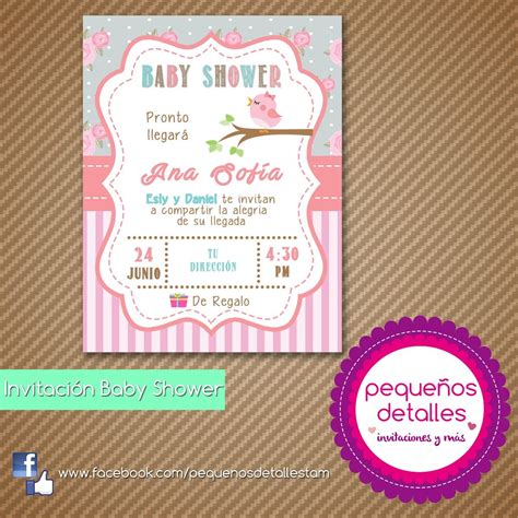 Invitaciones De Baby Shower Nina