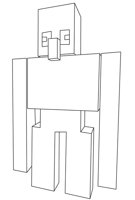 Minecraft Iron Golem Coloring Page Download Print Or Color Online