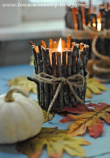 Rustic Twig Candles ~ Seasons Of Home Town And Country Living