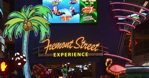 Las Vegas Fremont Street At Night Hd Desktop Wallpaper Free Download