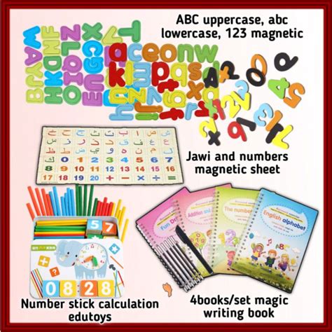 Abc Alphabets Magnetic Spelling Game Jawi Alif Ba Ta Writing Magic