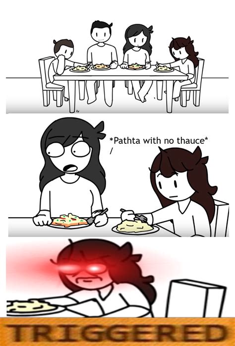 jaiden triggered pasta with no sauce know your meme