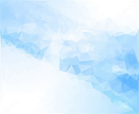 Blue White Polygonal Mosaic Background Vector Illustration Creative