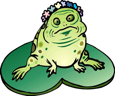 Cartoon Frogs On Lily Pads Clipart Best