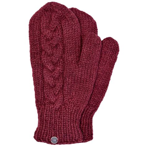 Gorgeously Warm Fully Fleece Lined Cable Hand Knitted Mittens