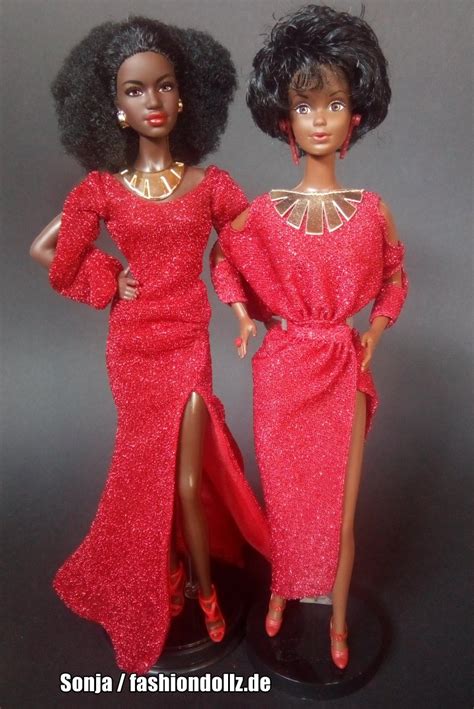 2020 Black Barbie And 1980 Black Barbie 1293