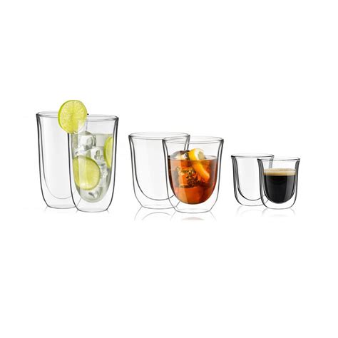 double wall glasses collection set joyjolt touch of modern