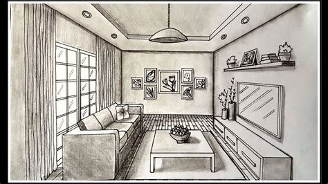 In this tutorial, we will draw room using one point perspective. Drawing A Living Room In One Point Perspective Time-lapse ...