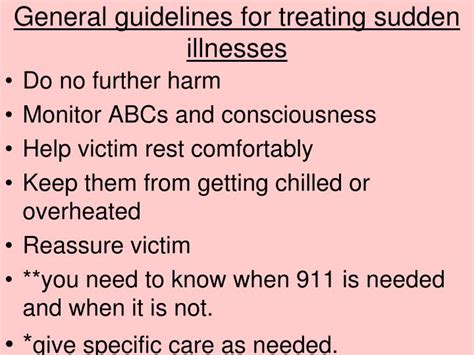 Ppt Chapter 15 Sudden Illness Powerpoint Presentation Id3719345