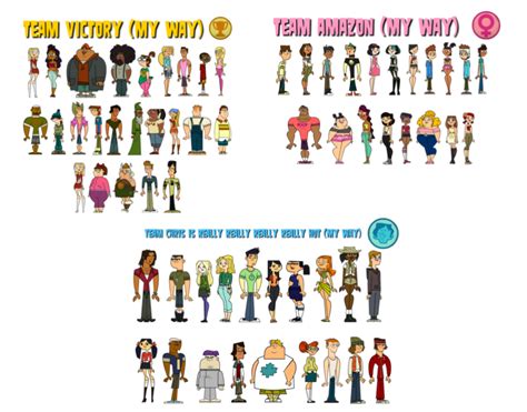 Total Drama World Tour Teams My Way By Queenmackdrama On Deviantart