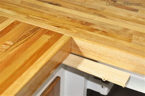 How To Finish And Install Butcher Block Countertop Cherished Bliss