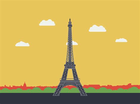 Book your tickets now : Eiffel Tower, Paris, France by Artem Borodynya on Dribbble
