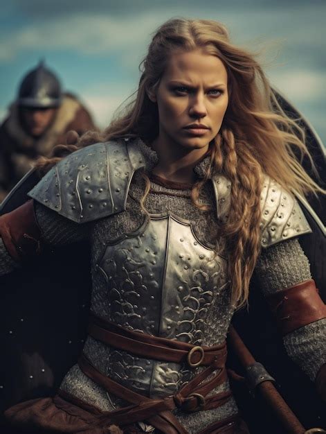 Premium Ai Image Bold Female Viking A Glimpse Into The Fierce World