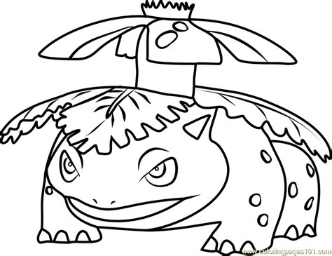 Venusaur Pokemon Go Coloring Page For Kids Free Pokemon Go Printable